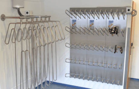 sustainable drying room solution for clothing, boots, shoes and gloves